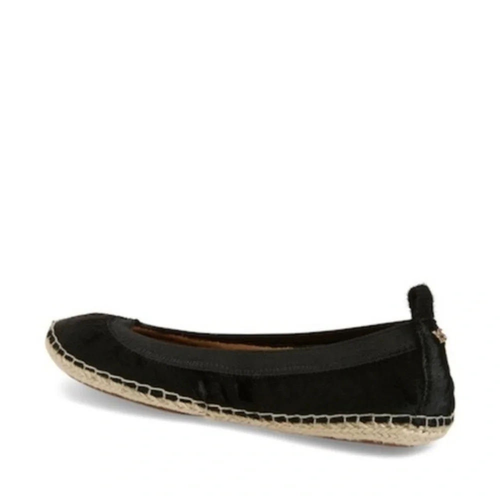Yosi Samra Foldable Calf Hair Espadrille Flat
